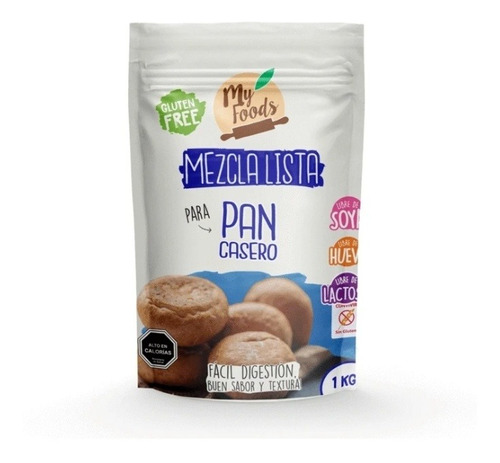 Mezcla De Harinas Para Hacer Pan Sin Gluten My Foods 1 Kilo