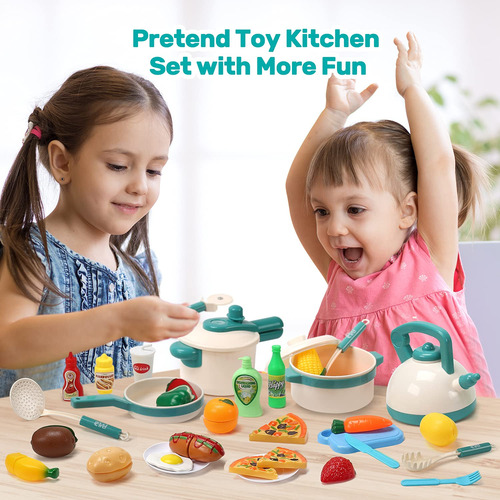Set De Accesorios De Cocina Para Niños 40 Piezas Color