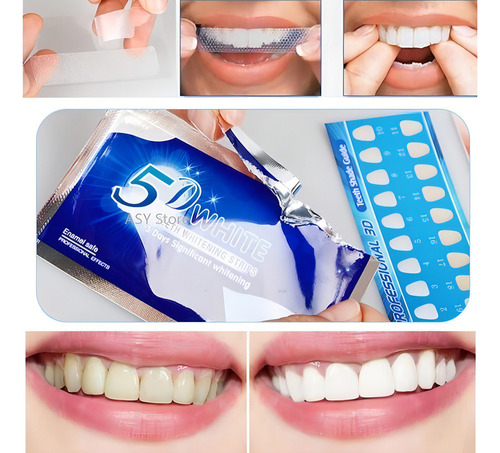 . Cinta Blanqueadora/blanqueadora De Dientes 3 D White 28 Pz