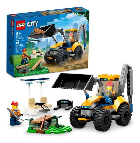 Kit City 60385 Escavadeira De Construção 148 Peças Lego