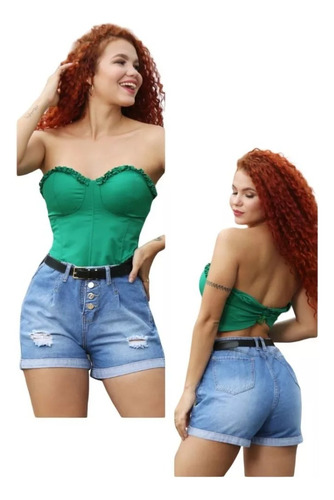 Short Rigido Venecia Para Mujer 4 Botones