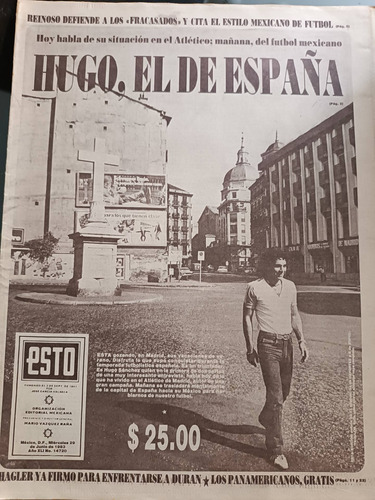 Periódico Esto Hugo Sánchez El De España