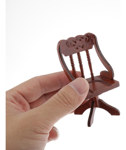 1/12 Mão Esculpida Bonecas Mini Madeira Mesa De Mesa