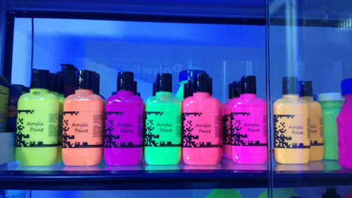 Pintura Acrílica Neón Fluorescente