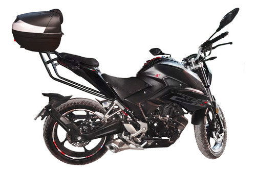 Portabultos Y Baúl De 33lt Para Moto Italika 250z 2022 23 24
