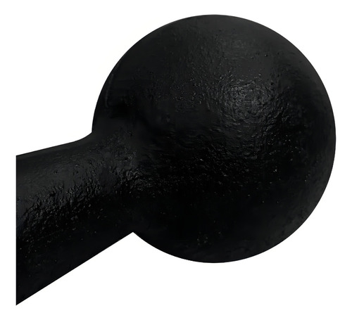 Halter Weight Gym, hierro fundido negro, 6 kg
