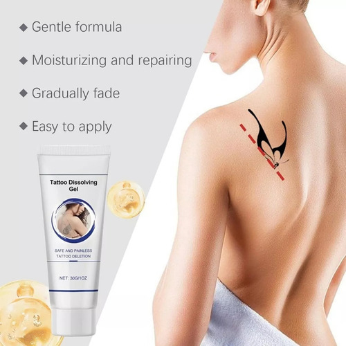 Gel Solvente Para Tatuajes, Crema Para Eliminar Tatuajes