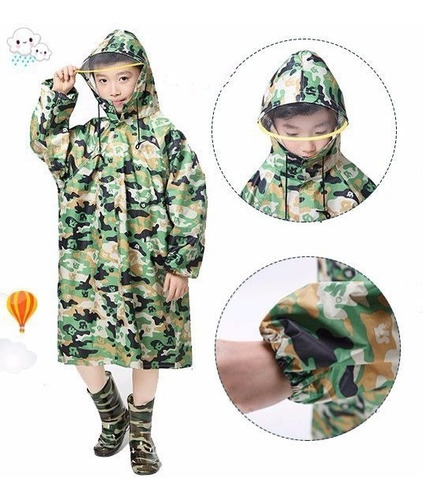 Ropa De Niño Impermeable Para Lluvia