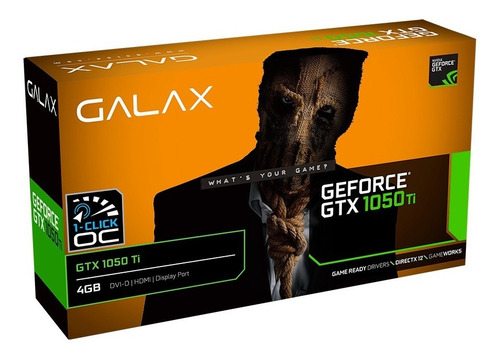 Placa De Vídeo Galax Gtx 1050ti 4gb 1-click Oc - Lacrado