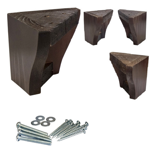 Imagen 1 de 8 de Patas Para Camas Europeas - Pata Para Sillón. Altura 11 Cm