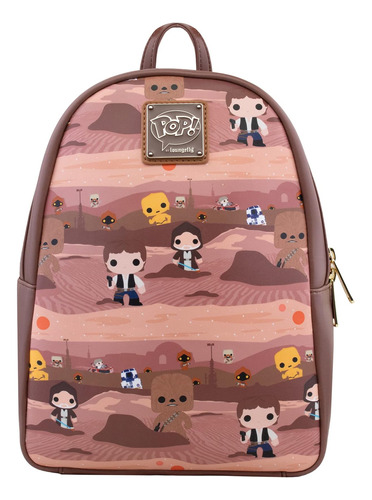 Loungefly: Star Wars - Mini Mochila Hans Solo Y Chewbacca En