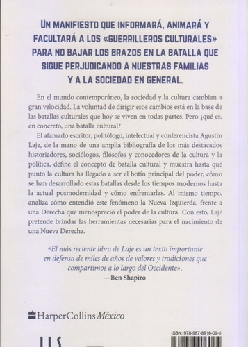 La Batalla Cultural. Agustín Laje. Nuevo. Centro/congreso