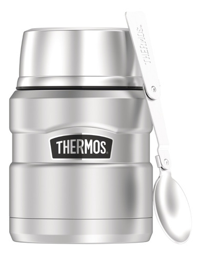 Termo Comida 470ml Acero Inoxidable Plateado King Thermos