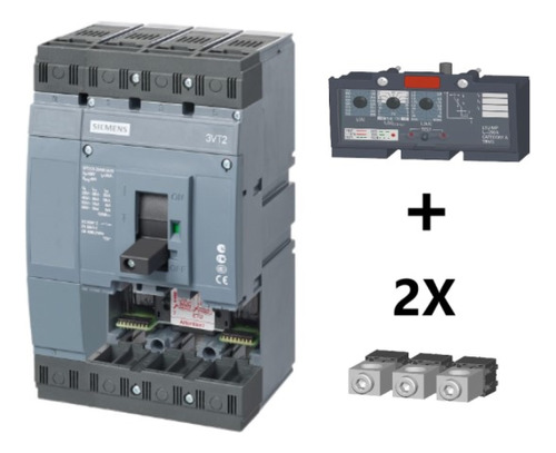 Breaker 4x250 A, Reg 100-250 Amp Siemens 3vt2725-2aa46-0250