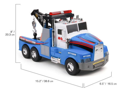 Mighty Motorized Tow Truck Toy W/lights & Sounds, Motoriz...