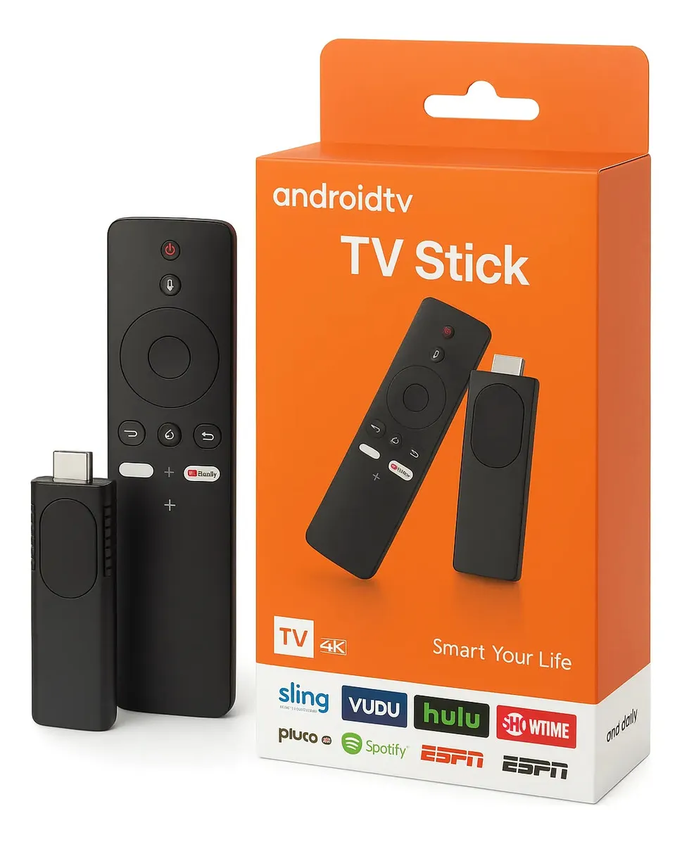Conversor Smart Tv Stick U8 Android Tv Box 4k Negro Estándar