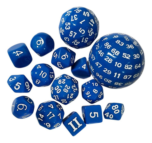 2 X 15x Conjunto De Dados Poliédricos Acrílicos Fácil