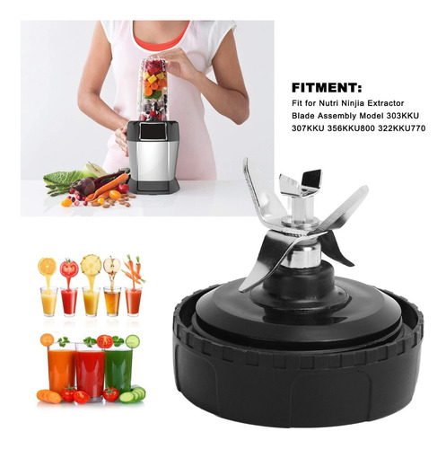 Licuadora Nutri Ninja, Extractor Cuchilla Extractora De 6 Al