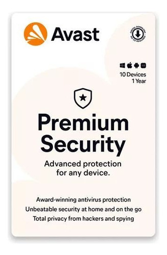 Avast Premium Security 10 Dispositivos - 1 Año