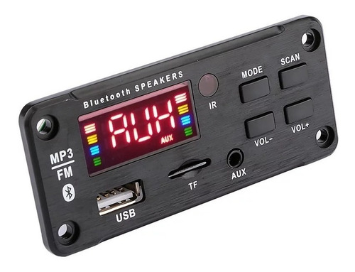 Imagen 2 de 8 de Lector Panel Bluetooth Mp3 Usb Micro Sd Radio Aux + Control