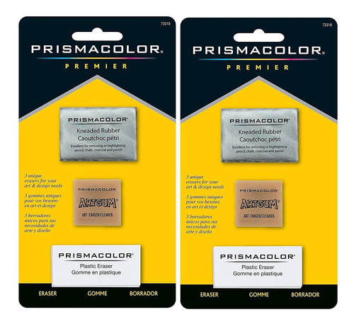 2 Pack Prismacolor Premier Eraser Set Amasado Artgum Y ...