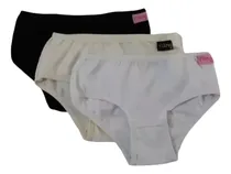 Comprar Pack X3 Bombachas Culotte Nena Lisos Algodon Lycra Marey 45
