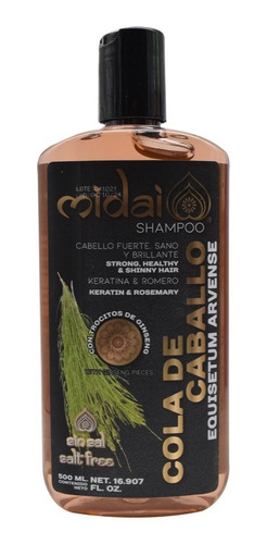 Shampoo Cola De Caballo Romero Y Queratina Midai  500ml