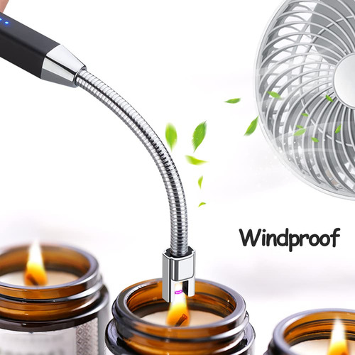 Encendedor De Parrilla Usb Recargable A Prueba De Viento
