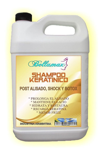 Bidón Shampoo Keratínico Post Tratamiento 5 Litros