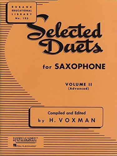 Hal Leonard Rubank Selected Duos Para Saxofon Vol 2 Advanced