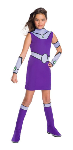 Disfraz Talla Medium(8|10) Para Niña De Starfire Teen