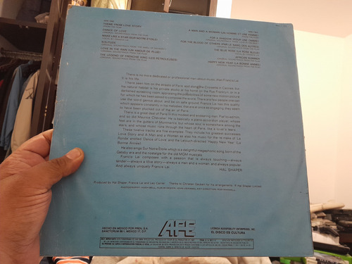 Lp Francisco Lai Love In The Rain Formato Acetato,long Play (Usado)