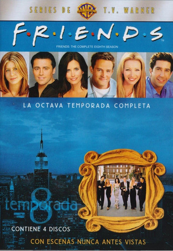 Friends Amigos Octava Temporada 8 Ocho Dvd (4 Dvd)