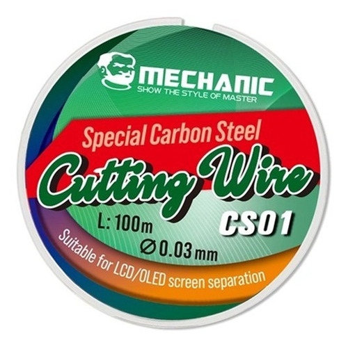 Hilo Alambre De Corte Mechanic Cs01 D 0.03mm L 100m Oled Lcd