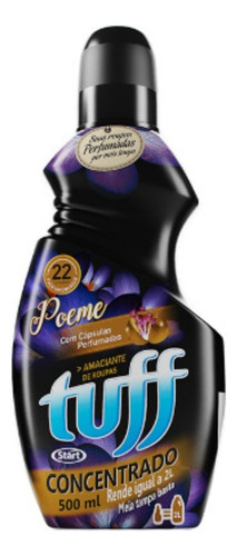Amaciante Roupa Concentrado Tuff 500ml Poeme Rende 2 Litros
