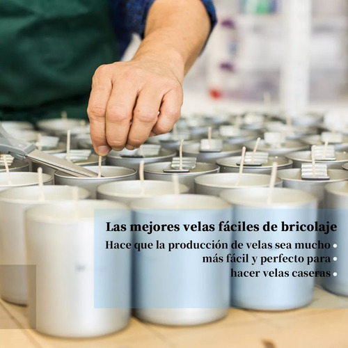 Pábilos Encerados Mecha De Vela Con 100 Uds Con Wick Tabs