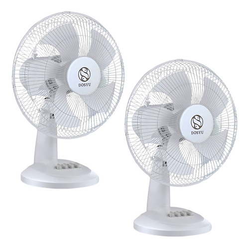 2 Piezas Ventilador Escritorio Abanico Personal Mesa 5 Aspas