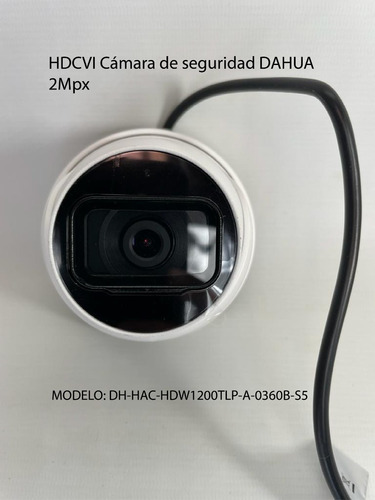 Camara Minidomo Hdcvi 2mp 3.6mm Micrófono Dahua Hdw1200tlp-a