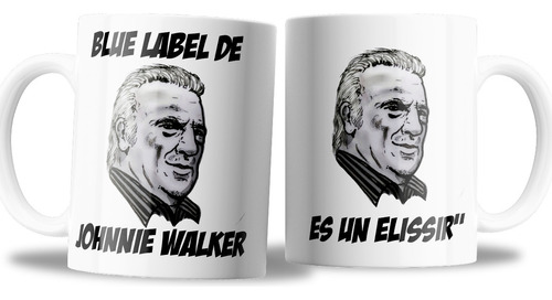 Taza De Ceramica_ Blue Label Johnnie Walker_ Basile