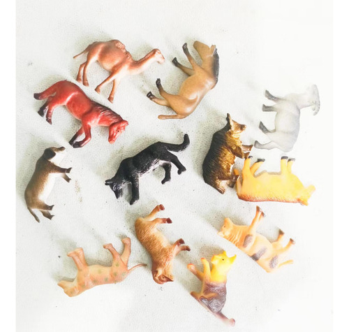 2 Paquete De 2-6 Figuras De Animales De Granja De 5cm-7cm