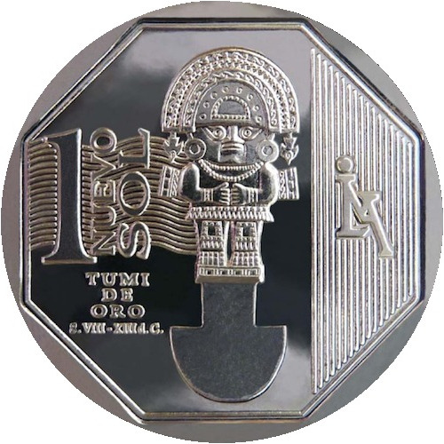 Moneda Conmemorativa 2010 Del Tumi De Oro - Riqueza Del Perú