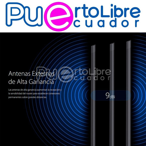 Imagen 5 de 9 de Potente Router Wifi Rompemuros Tp-link 3 Antenas 9 D B I !!!