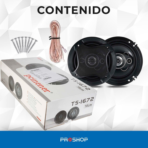 Imagen 10 de 10 de Parlantes Para Autos 16cm 500w Parlante Auto Ts-1672 Woofer