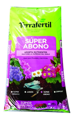 Tierra Sustrato Terrafertil Super Abono X 20l