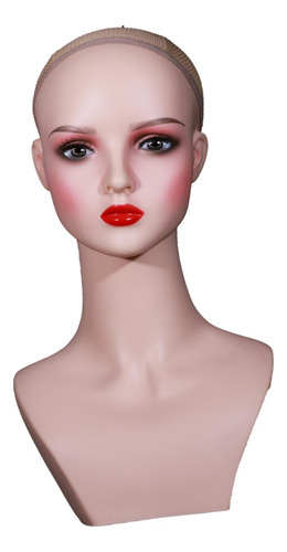 Cabezal De Maquillaje Mannequin Pvc Head Estable Stand Head