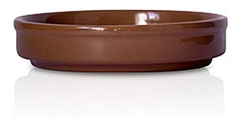 Provoletera Recta Fuente Barro Esmaltado Terracota 14cm Blum