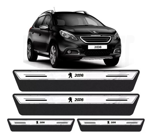 Soleira Protetor Porta Platinum Peugeot 2008 - 2015 2016 201