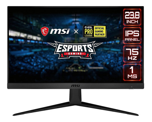 Monitor Gamer 23.8 Msi Gaming Optix G241ve2 1080p 75hz Color Negro