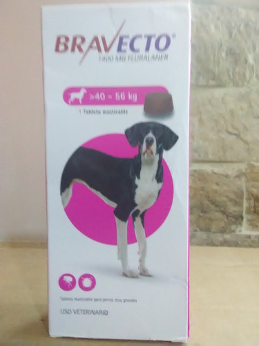 Pastillas Bravecto Antigarrapata Para Perro De 40 A 56 Kgs 