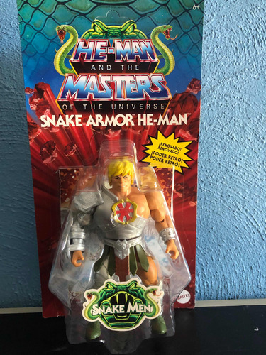 Masters Of The Universe, Snake Armor He-man, Cartón Latino! (Usado)